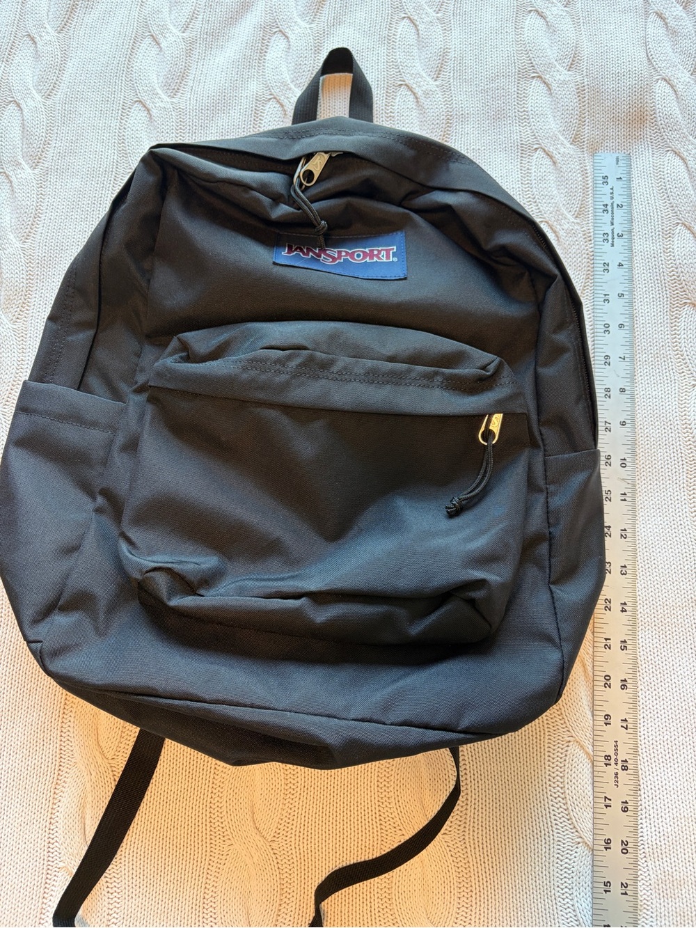 Jansport Black Men's Backpack with Front Pocket